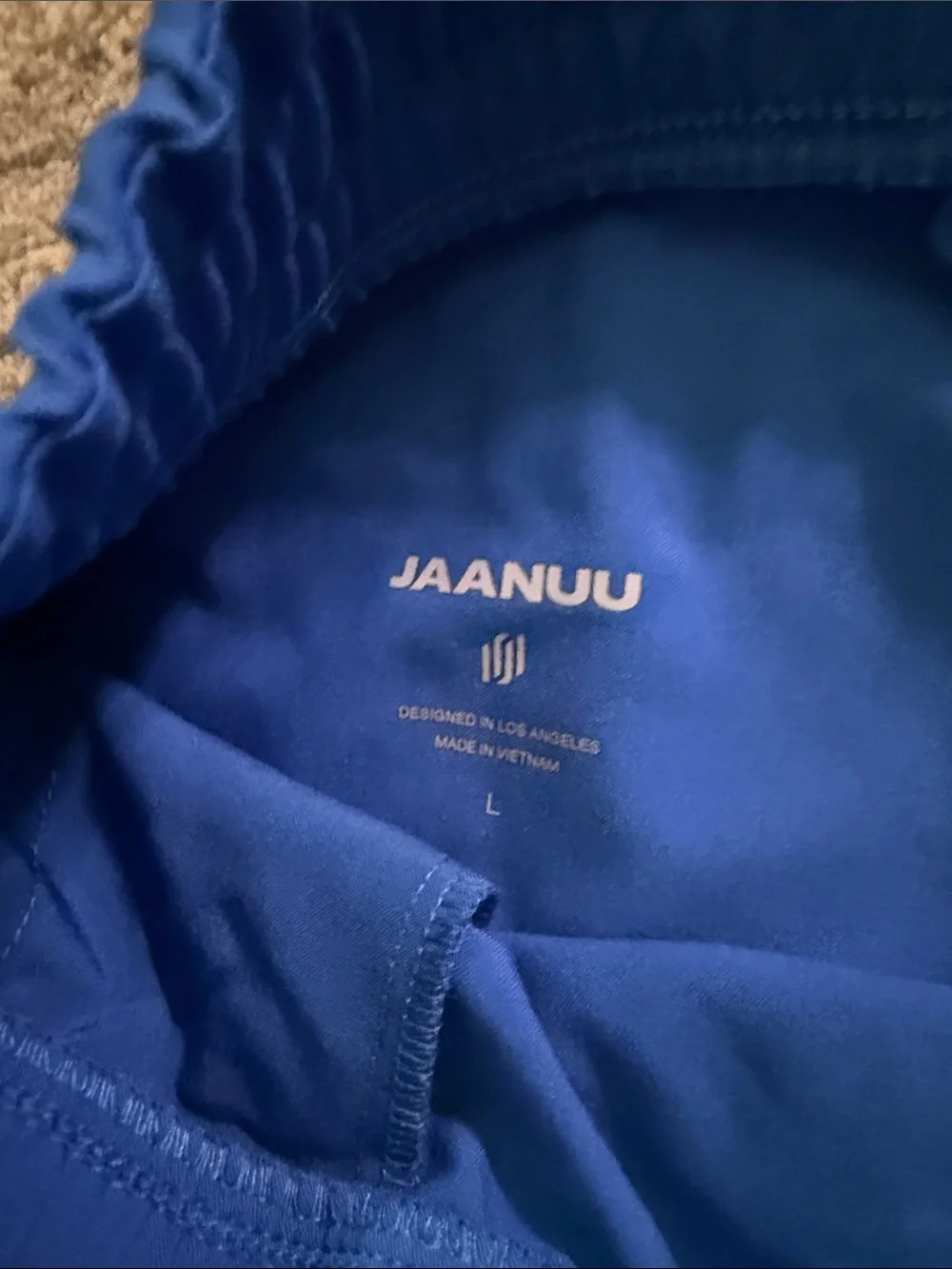 Jaanuu Royal Blue Woman’s Scrub Set - V-Neck Top & Jogger Pants